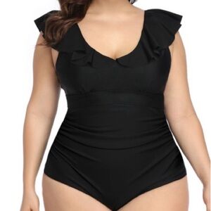 Daci one piece off the shoulder ruffle